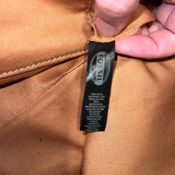 Fossil Women's Sydney Shopper Shoulder Tote Bag Purse Magenta Pink Fuschia EUC! - Picture 16 of 16